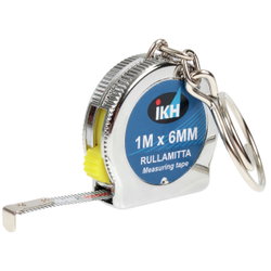 NYCKELRING MED MÅTTBAND 1M / 6MM IKH0101
