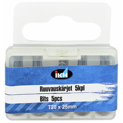 BITS 5ST 25MM T20 FÄRGRING IKH6441