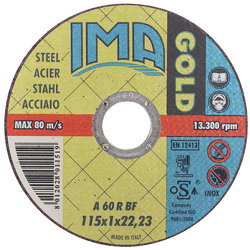 KAPSKIVA 115X1,0X22,2MM GOLD IMAA11510