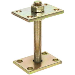 ADJUSTABLE POST BASE M20 100X70 150MM JSP20150