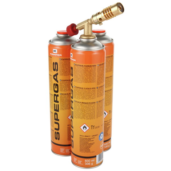 BLOW TORCH + 3 CARTRIDGE 600 ML KEM1047SET