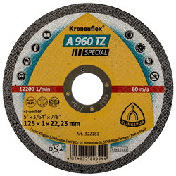 KAPSKIVA 125X1,0X22,23 25ST A960 TZ KF1012525