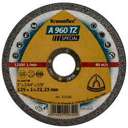 KAPSKIVA 125X1,0X22,23 A960 TZ KF322181