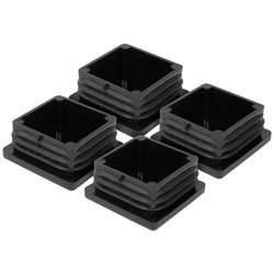 PLUG FOR PIPE 45X45 BLACK 4PC KH01410A