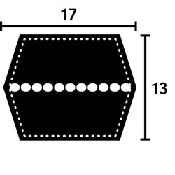 DUBBEL V-REM BB174 17X4500 KHHBB4500