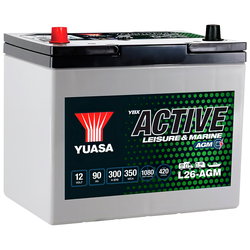 AKKU YUASA VAPAA-AJAN 90AH AGM  +-259X168X232 L26-AGM