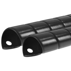 SAFE SPIRAL 25MM BLACK 1M 2PCS LSP025M1