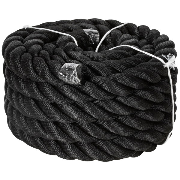 MÖKKI- RAILINING ROPE 36MM X 10M BLACK PP-MULTIFIL MAN689701