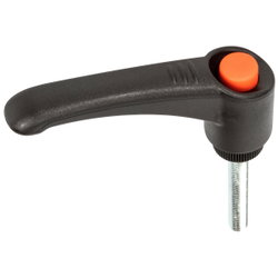 ADJUSTABLE CLAMPING LEVER M6X40MM PLASTIC MEG8506526