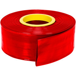 LAYFLAT HOSE HD 76MM PVC 8BAR RED MER31076