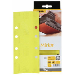 SLIPPAPPER 93X230MM 8H P150 GUL 10ST MIR1179