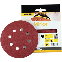 SLIPRONDELL 125MM 8H P100 RÖD 5ST MIR132A