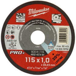 KAPSKIVA 115X1,0X22,2MM PRO+ SCS 41 INOX MW451484