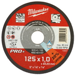 KAPSKIVA 125X1,0X22,2MM PRO+ SCS 41 INOX MW451487