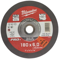 GRINDING WHEEL 180X6,0X22,2MM PRO+ SG 27 MW451503