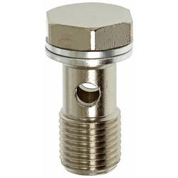 BANJOPULTTI 1/4 TIIVISTEILLÄ MESSINKI D7 MWD704