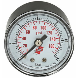 PAINEMITTARI M40 0-12BAR 1/8 TAKAKIINNITYS MWM4012