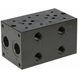 CETOP 3/NK6 3/8 MONTAGEPLATTA 2-SEKTION NG6206FESL