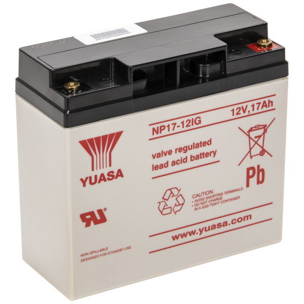 BATTERY YUASA INDUSTRIAL 12V/17A 181X76X167 - NP17-12I - IKH