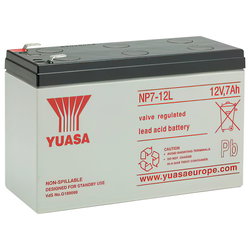BATTERY YUASA INDUSTRIAL 12V/7A 151X65X97,5 NP7-12L