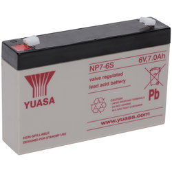 BATTERY YUASA INDUSTRIAL 6V/7AH 151X34X97,5 NP7-6