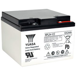 BATTERY YUASA INDUSTRIAL 12V/24A 166X175X125 NPL24-12I