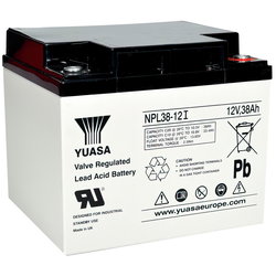 BATTERY YUASA INDUSTRIAL 12V/38A  197X165X170 NPL38-12I