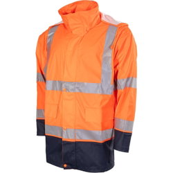 RAIN JACKET M ASTATIINI ORANGE/D.BLUE CL3 EN20471 PAT528A-M