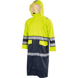 RAIN JACKET 2XL KULTA LONG FL.YELLOW/D.BLUE CL3 PAT530-2XL