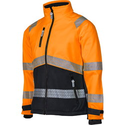 DAM SOFTSHELLJACKA 3XL MISA HI-VIS ORANGE/SVART PAT614O-3XL