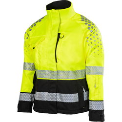 HI-VIS JACKET LADY 2XL DANA YELLOW/BLACK CL2 PAT618KM-2XL