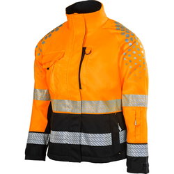 DAM JACKA XL  DANA HI-VIS ORANGE/SVART PAT618O-XL
