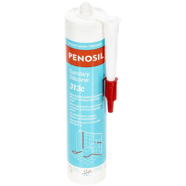 SANITARY SILICONE 300ML WHITE PENOSIL PROF. - PEN113 - IKH