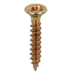 SKRUV FÖRSANKT 2,5X16MM 24ST GULDPASSIVER PLRP002516