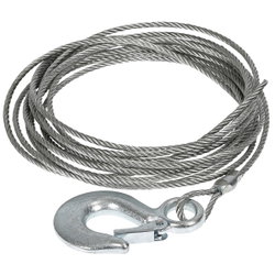 VAJER FÖR VINSCH 4MM X 6M MED KROK PV300307