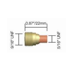 GASLINS 1/8" / 3,2MM WP9 / WP20 PARWELD PW45V45