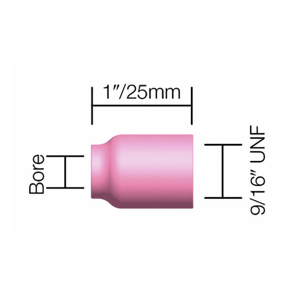 GAS LENS CUP 3/8"/10MM 2PCS PW53N60