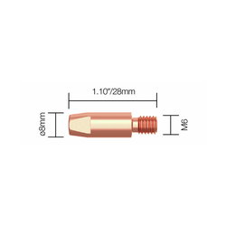 VIRTASUUTIN M6 1,0MM/28MM 5 KPL KEMPPI PW9876636