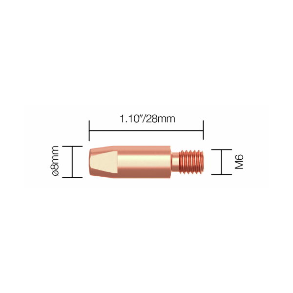 CONTACT TIP .1/16"/1.6MM ECU 5PCS PW9876639
