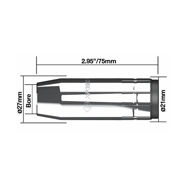 GASMUNSTYCKE 16MM 2ST XP8 PARWELD PWXP3002-16