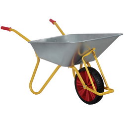 SKOTTKÄRRA 100L GALV PU FLAT PLATT RAVE1000PU