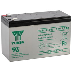 BATTERY YUASA INDUSTRIAL 12V/7AH 151X65X97.5 RE7-12FR