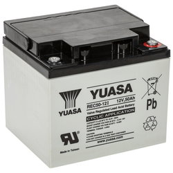 BATTERY YUASA INDUSTRIAL 12V/50AH 197X165X175 REC50-12I