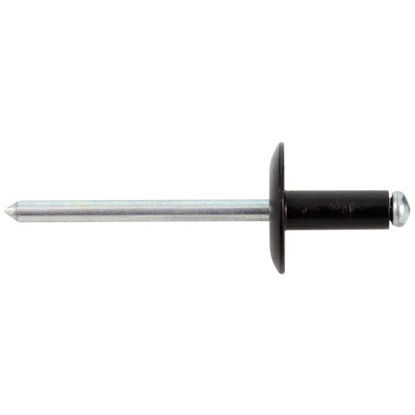 BLIND RIVET ALU LARGE HEAD 4,8X12,0 BLACK 250PCS RIV040B
