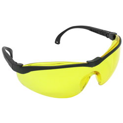 SKYDDSGLASÖGON GUL POLYKARBONAT SCL007A