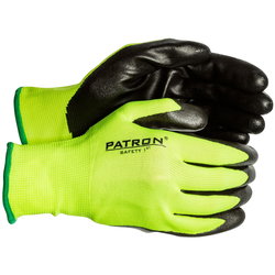 ARBETSHANDSKAR 9 NITRIL-BELAGD HI-VIS NYLON SH01309K