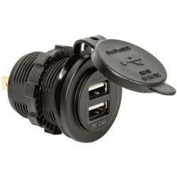 USB-UTTAG 6-30V -> 5V-4.8A 2-PORT ST019104