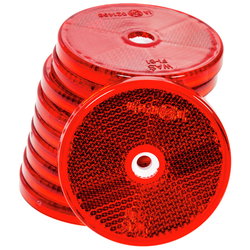 REFLEX RÖD RUND 61MM MONTERINGSHÅL 10ST ST100674