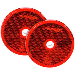 REFLEX RÖD RUND 61MM MONTERINGSHÅL 2ST ST100674A