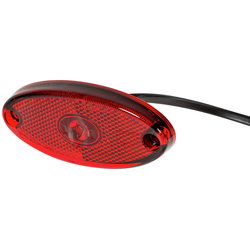 SIDE MARKER LIGHT FLATPOINT II RED LED 12-24V ST100738